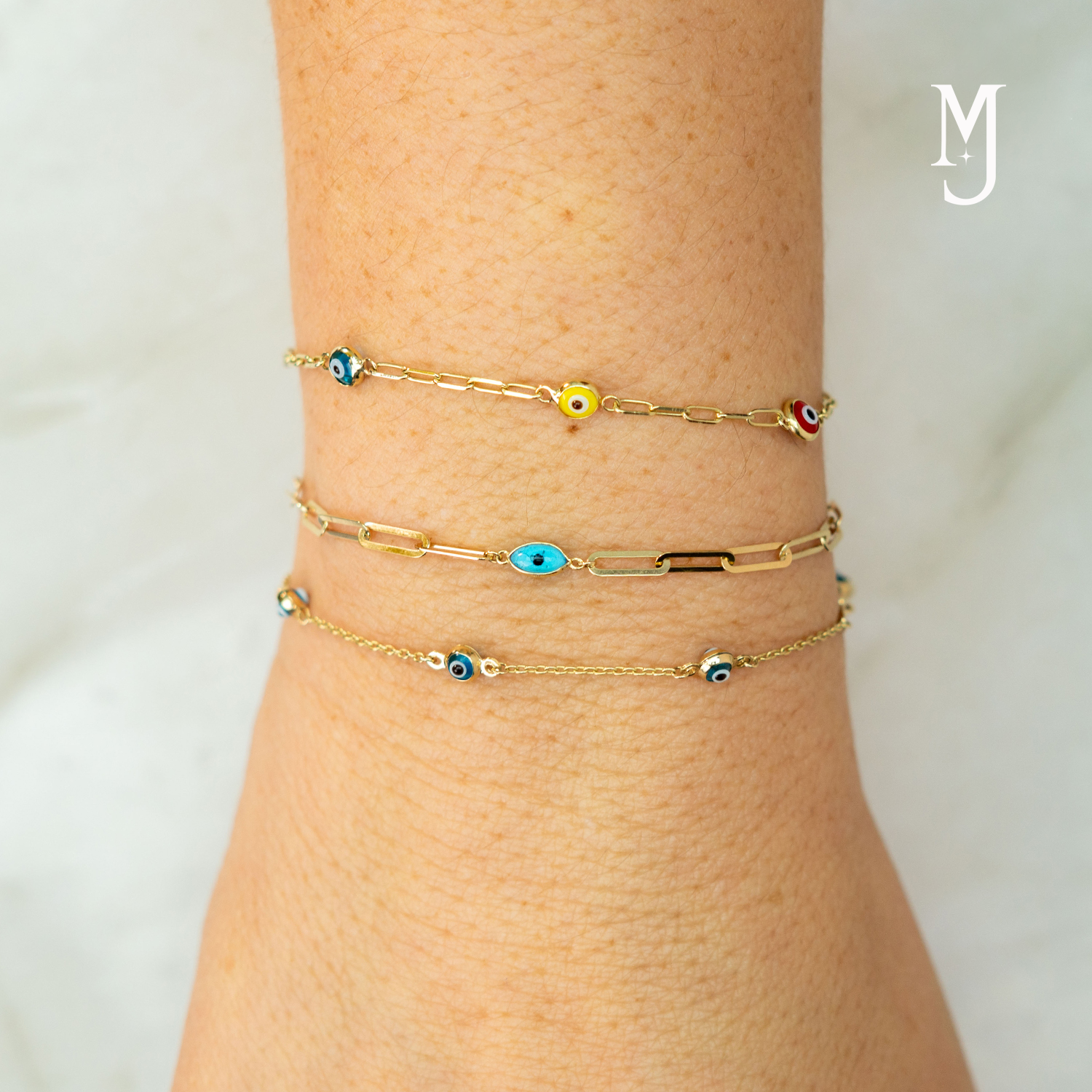 PULSERA DE OJOS TURCOS DE COLORES