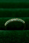 Anillo doble churumbela verde