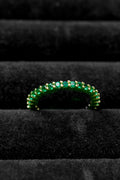 Anillo Churumbela Verde con Zirconita