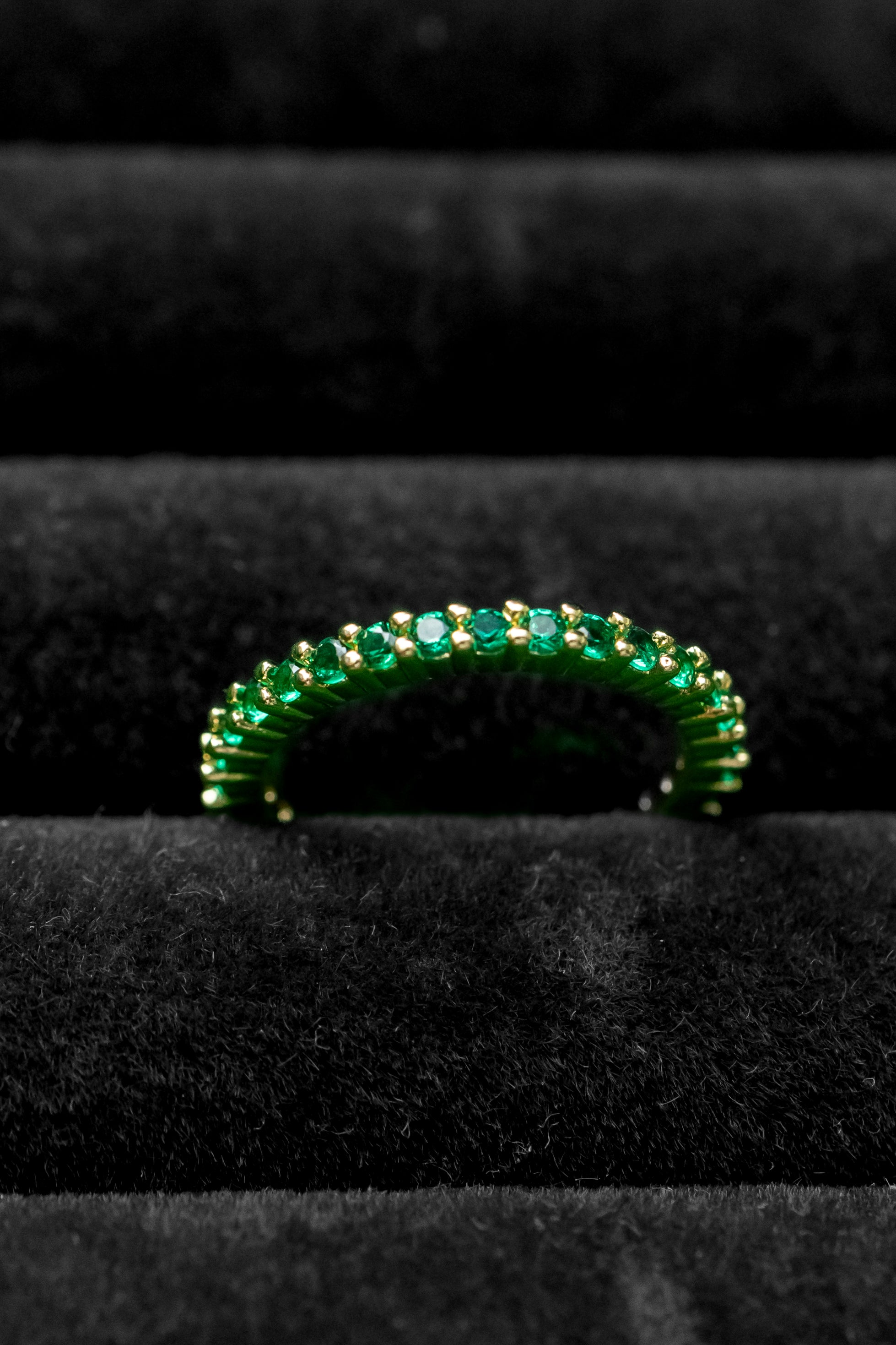Anillo Churumbela Verde con Zirconita