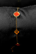 Pulsera Flores Rojas