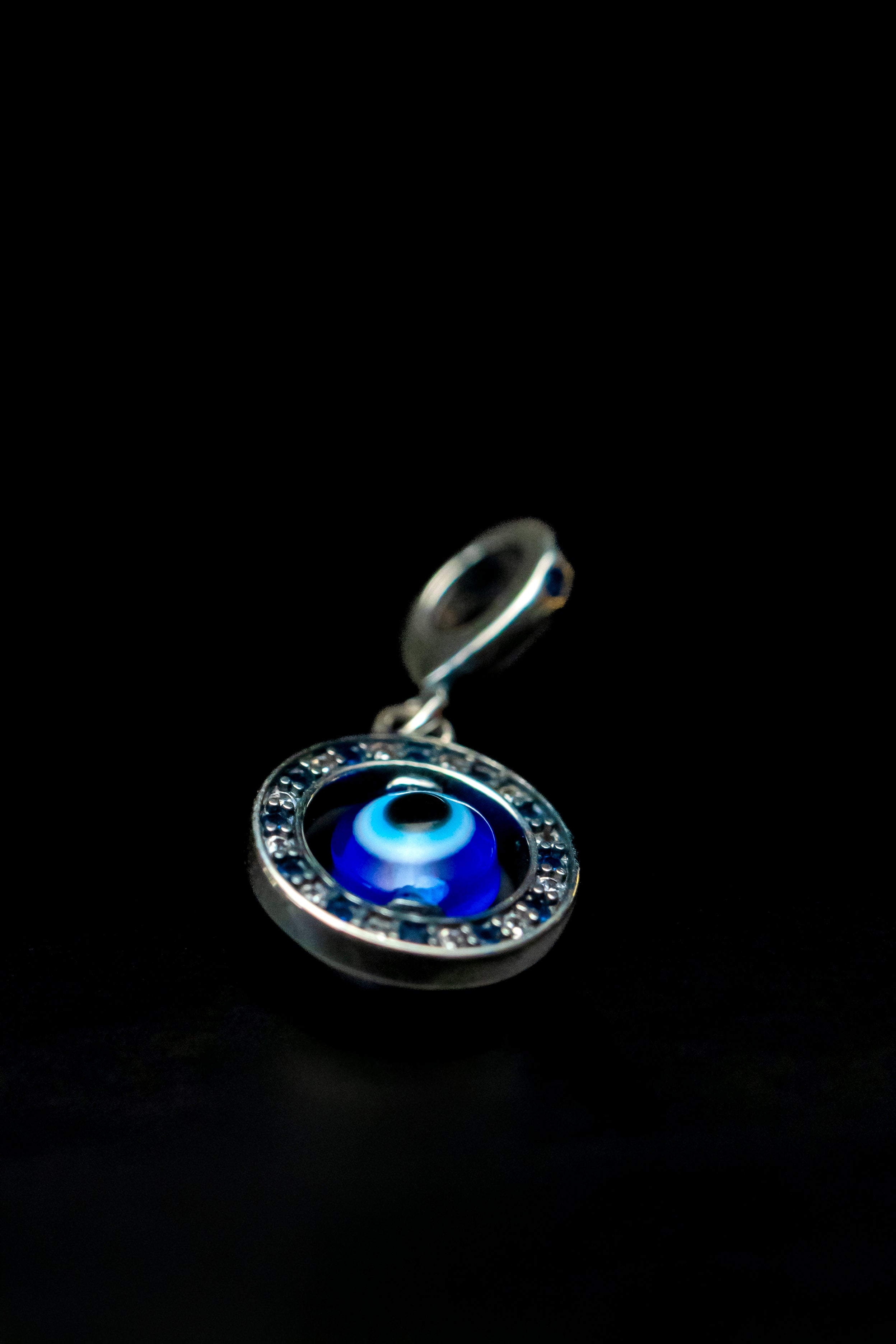 Dije Ojo Turco con Zirconia Plateado