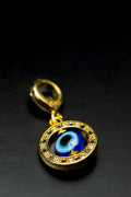 Dije Ojo Turco con Zirconia Dorado
