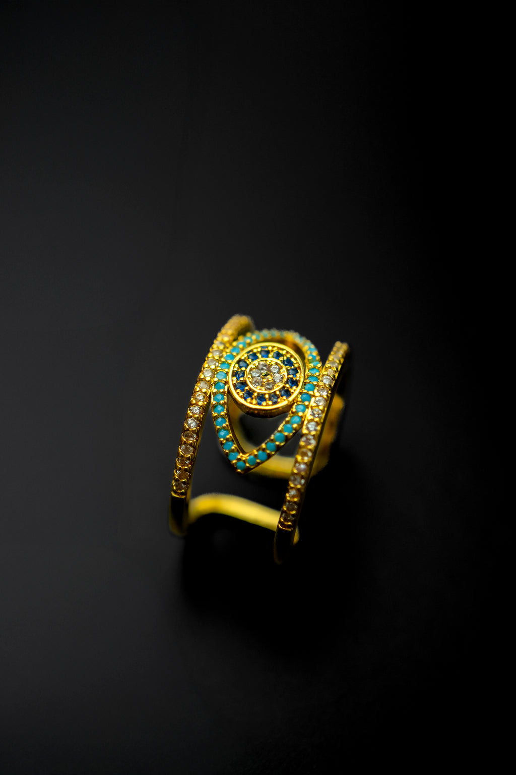 Anillo Doble Ojo Turco