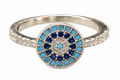 Anillo ojo turco circular