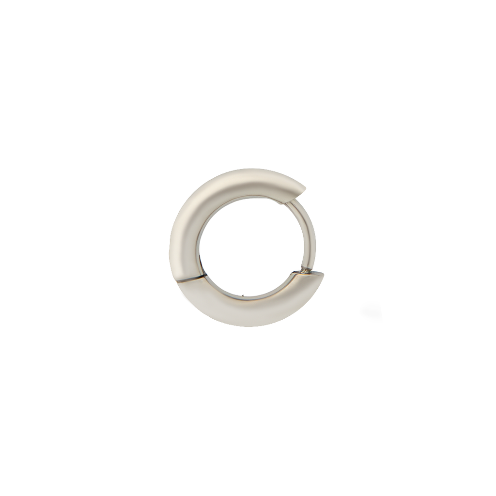 Aretes Argollas Acabado Plateado