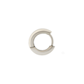 Aretes Argollas Acabado Plateado