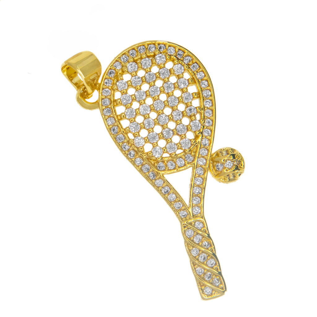 Dije Raqueta Padel Pavé