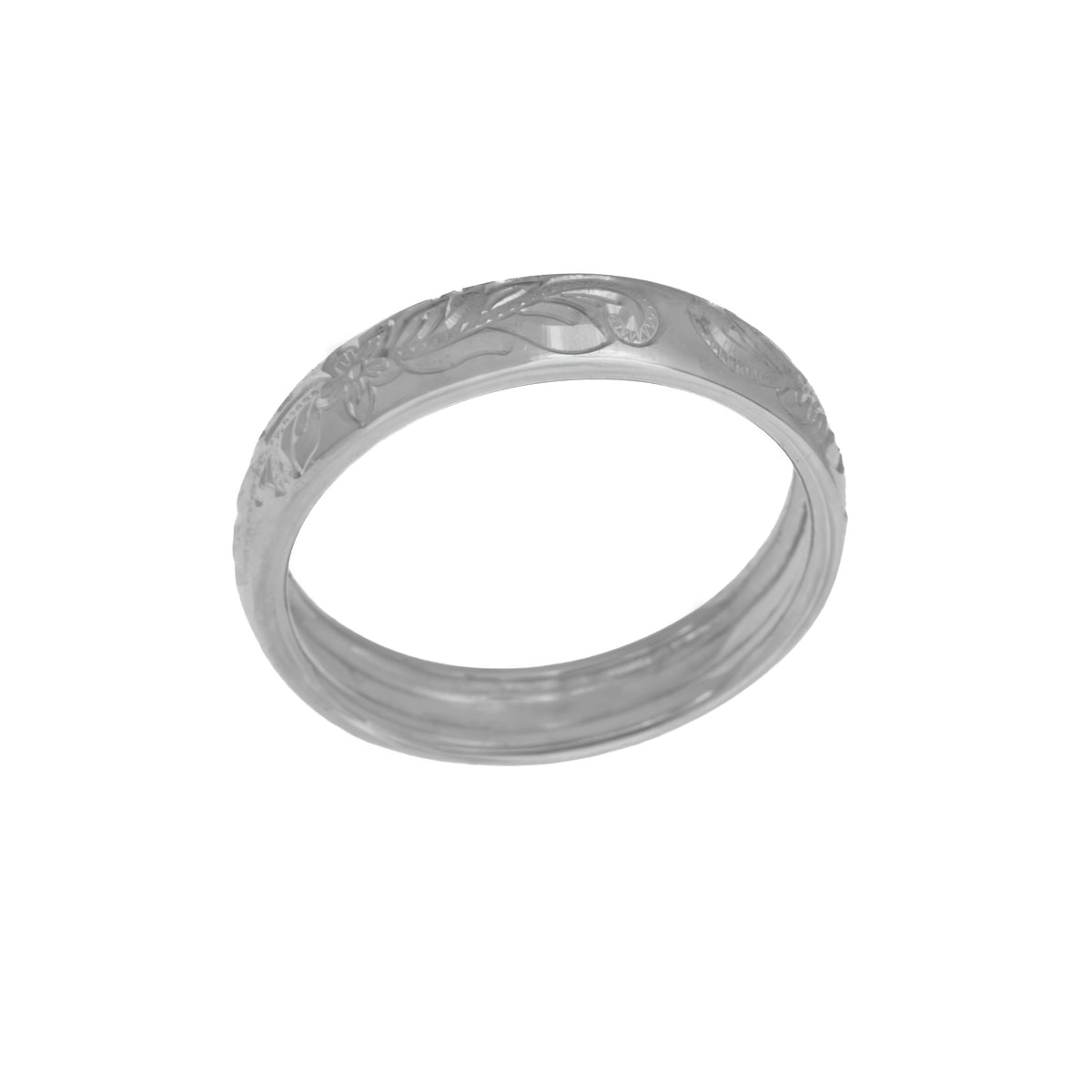 Anillo tallado flores