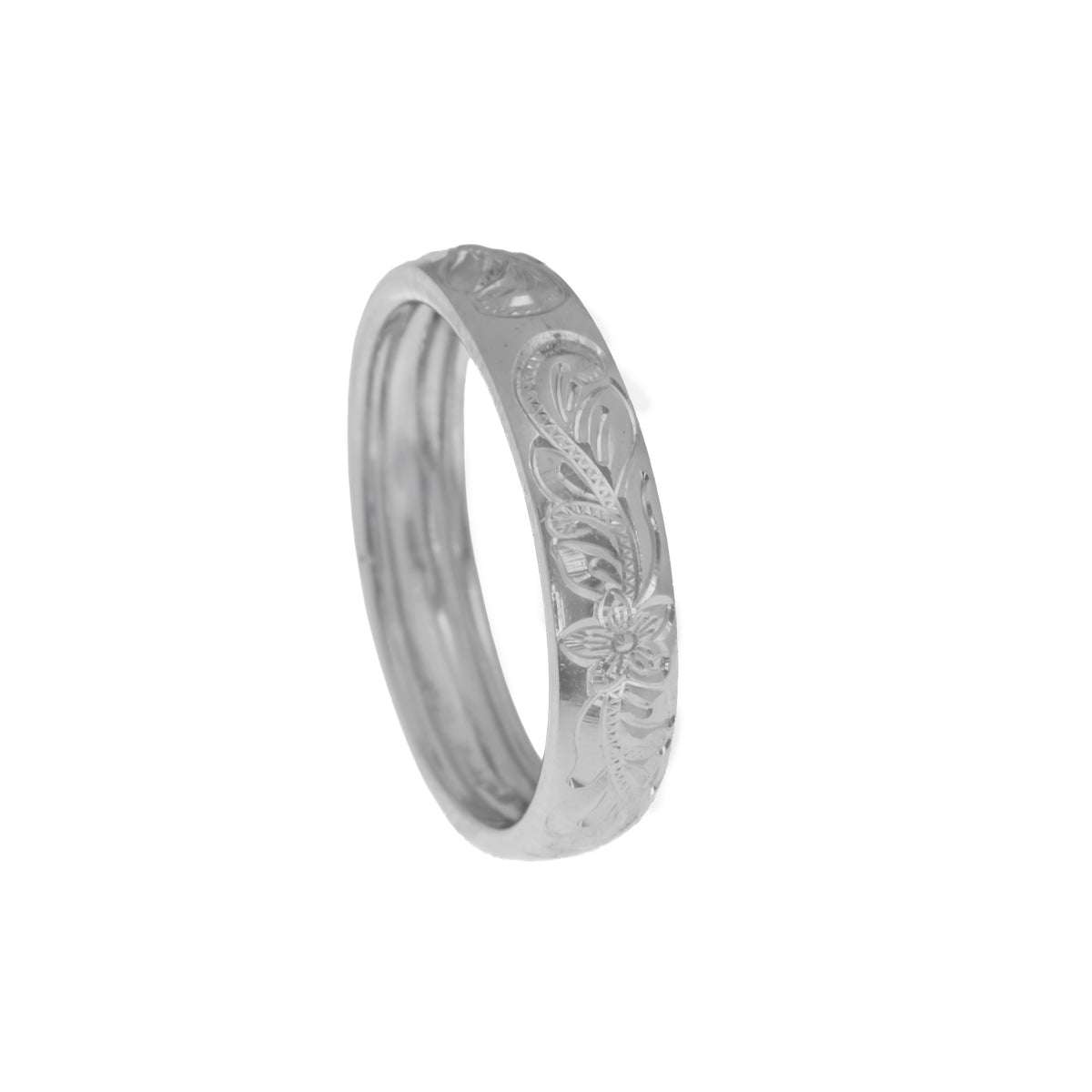 Anillo tallado flores