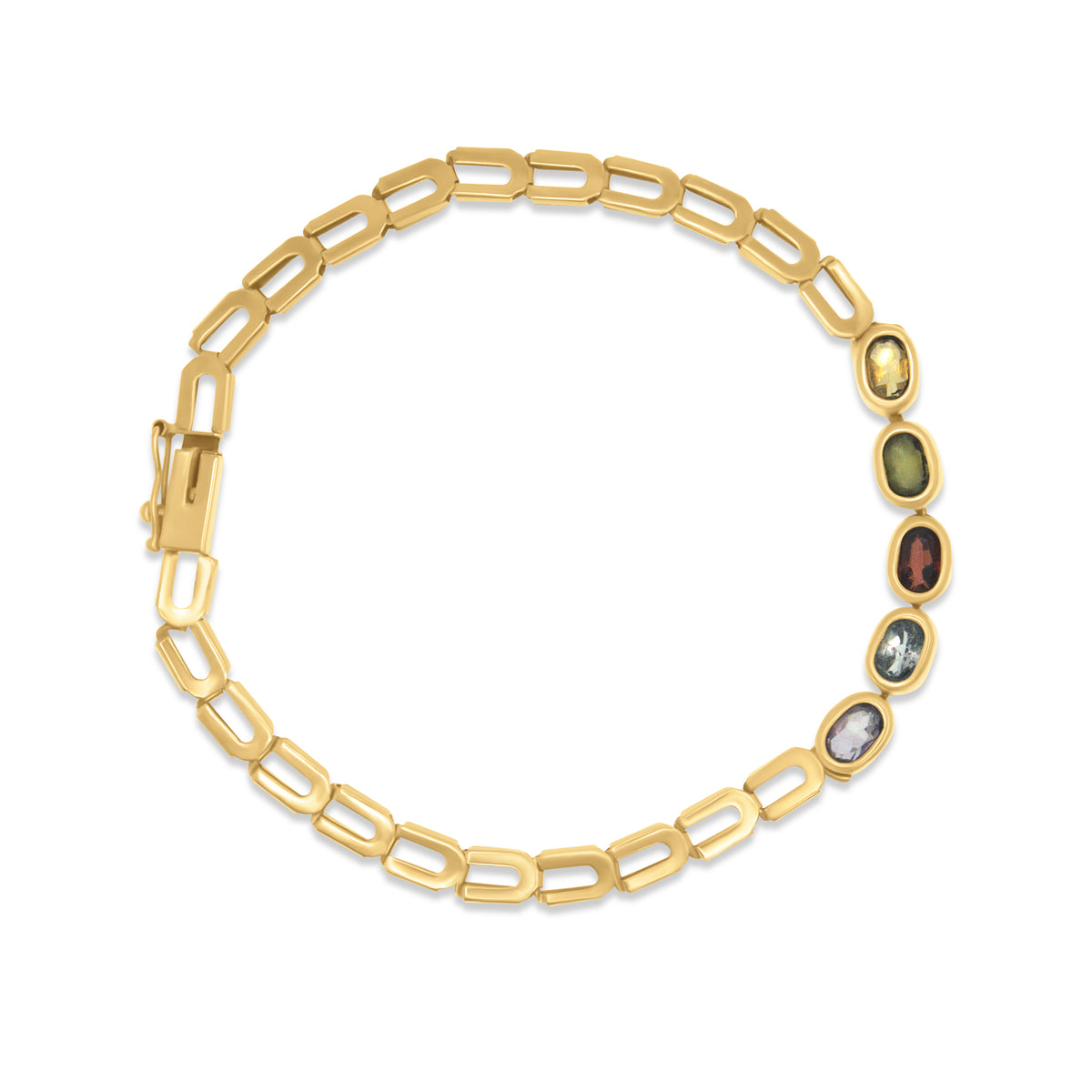 Pulsera eslabon con piedras