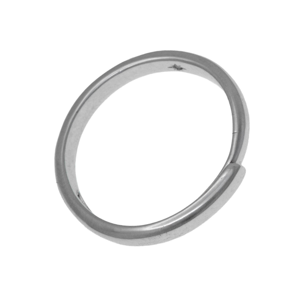 Anillo plateado ajustable
