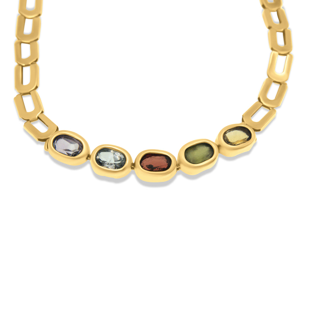 Pulsera eslabon con piedras