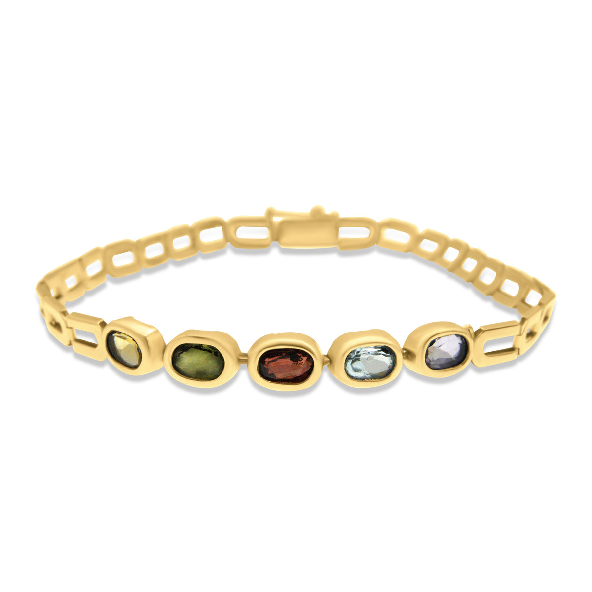 Pulsera eslabon con piedras