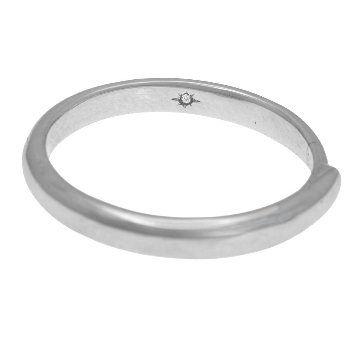 Anillo plateado ajustable