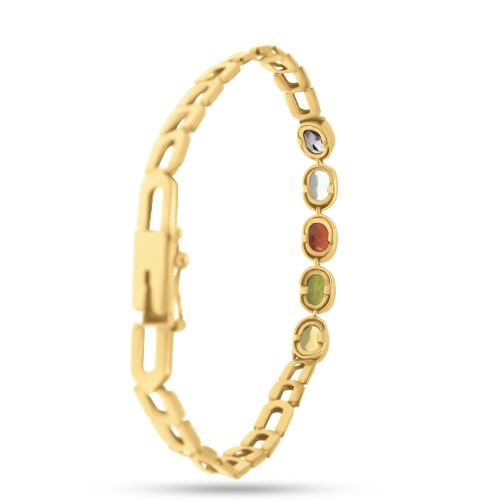 Pulsera eslabon con piedras