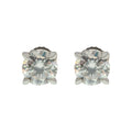 Aretes moissanita 6 mm