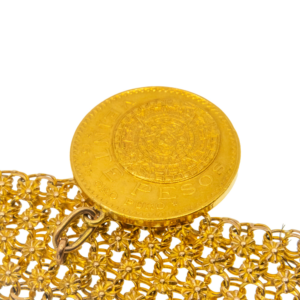 Brazalete con moneda oro