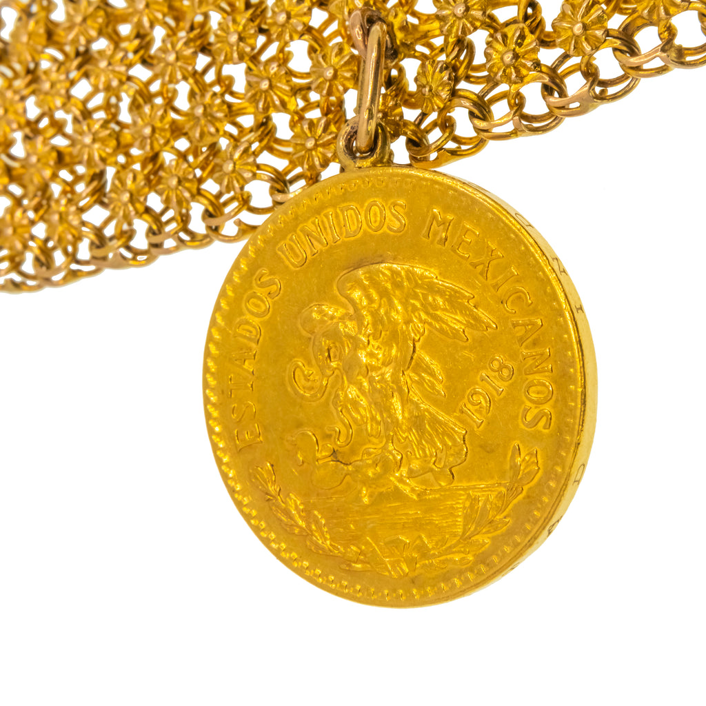 Brazalete con moneda oro