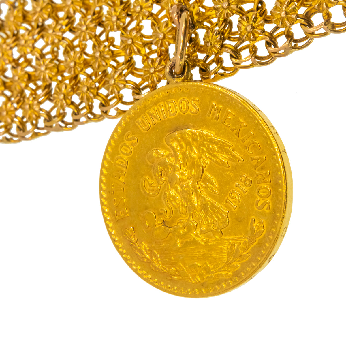 Brazalete con moneda oro