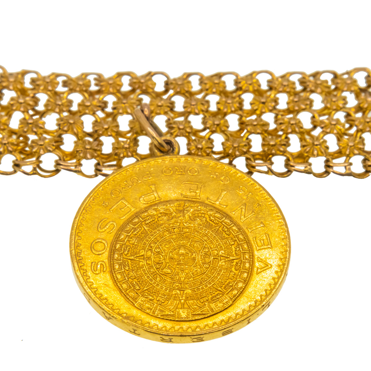Brazalete con moneda oro