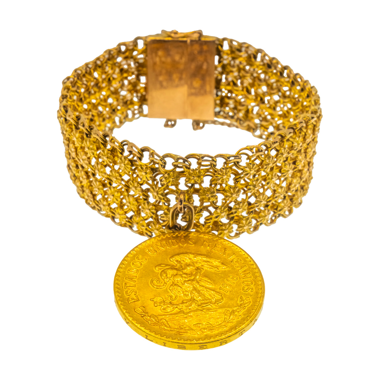 Brazalete con moneda oro