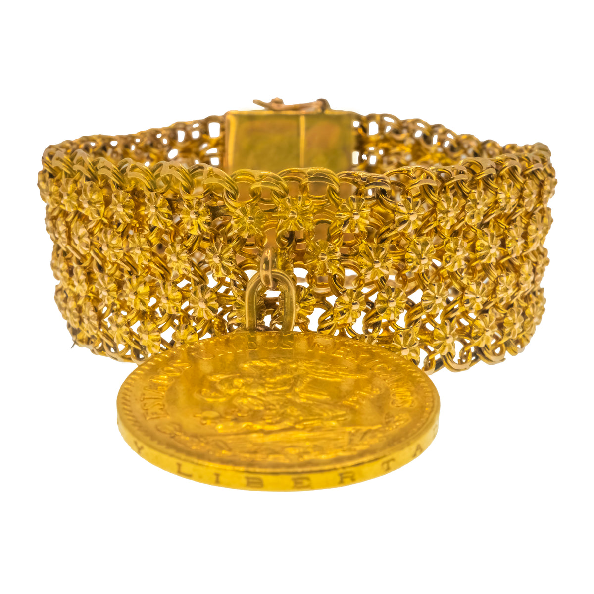 Brazalete con moneda oro
