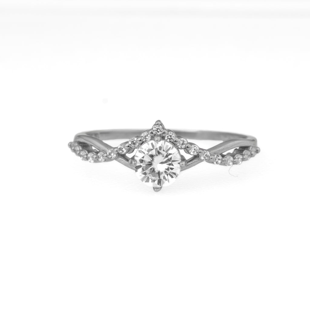 Anillo Moissanita Crown D 0.5 ct