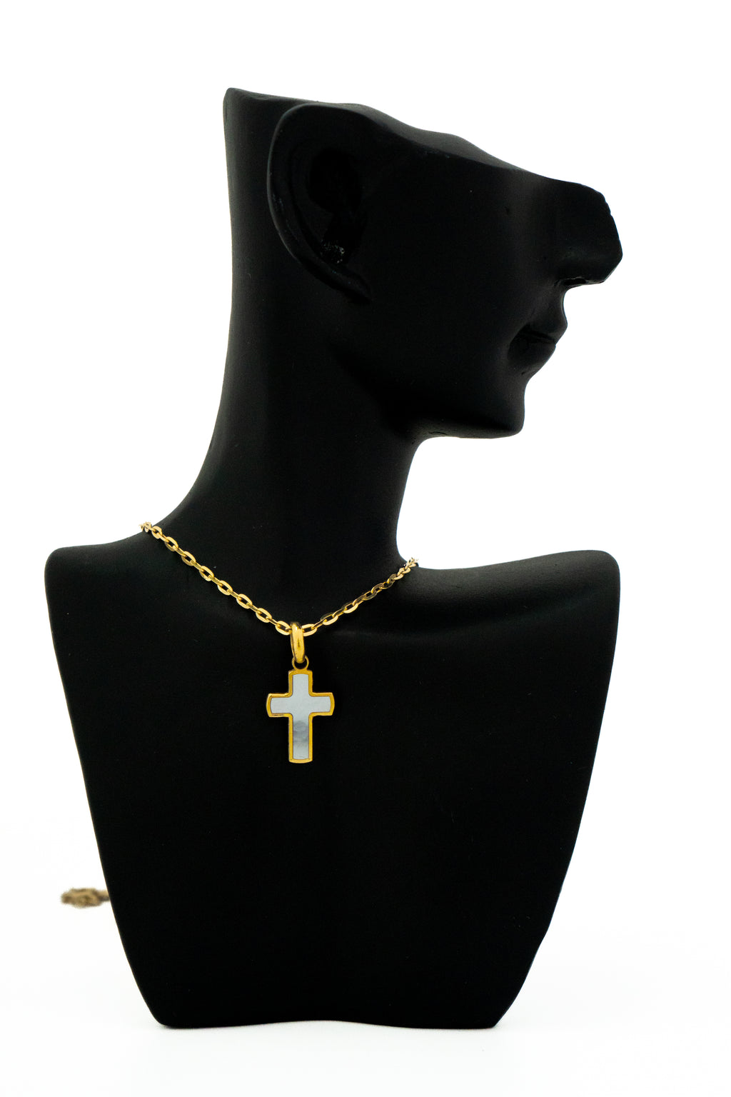 Dije de Cruz con Perla