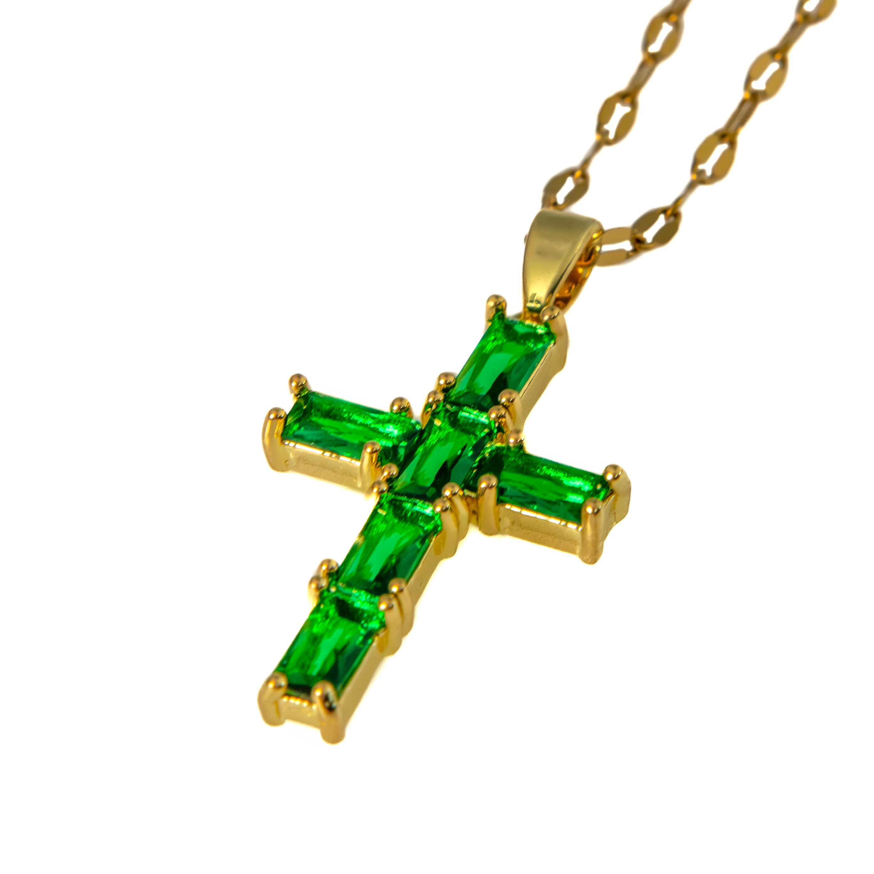 Collar Cruz Verde