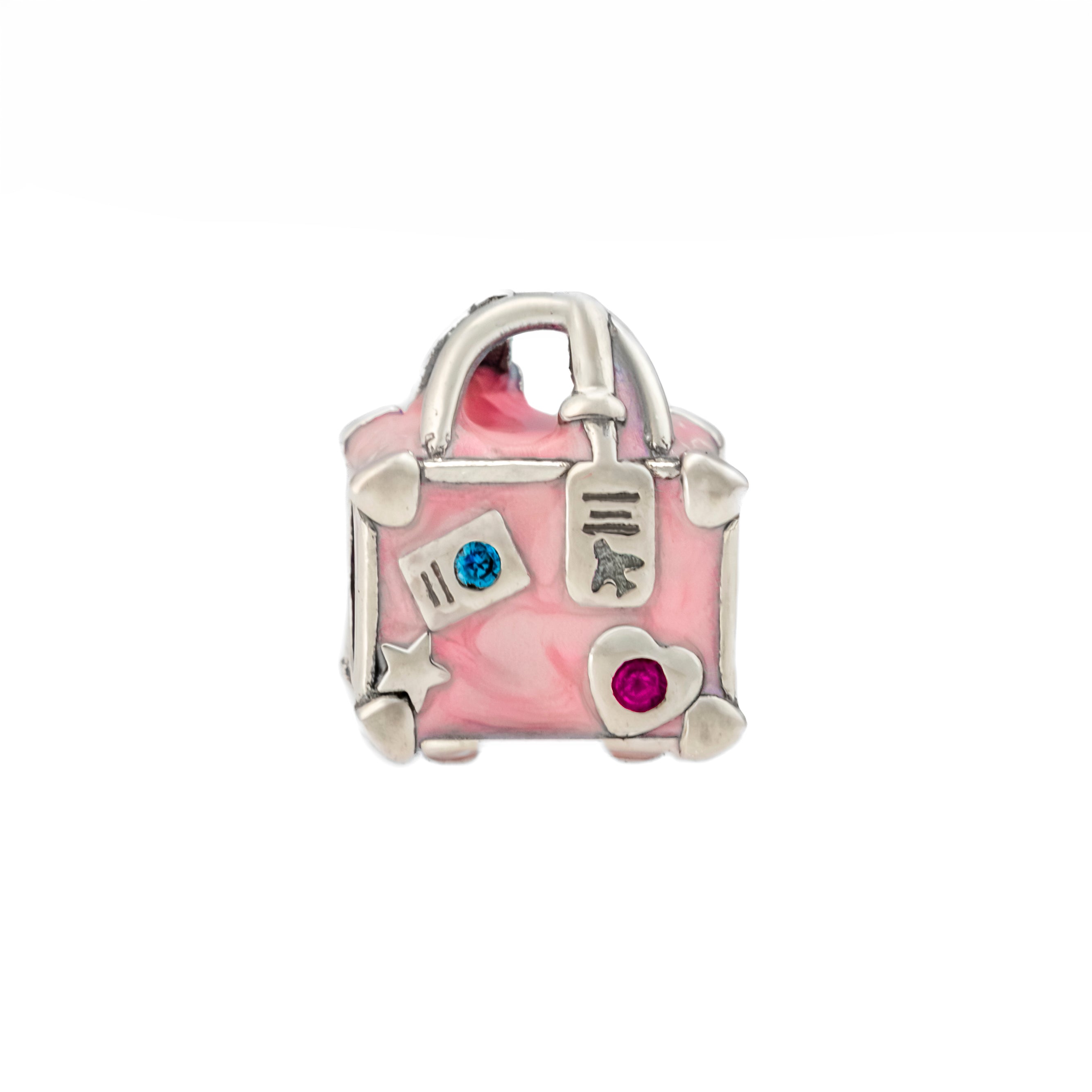 Charm Maleta Rosa Viajera