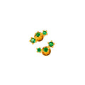 Aretes Espiral Verde