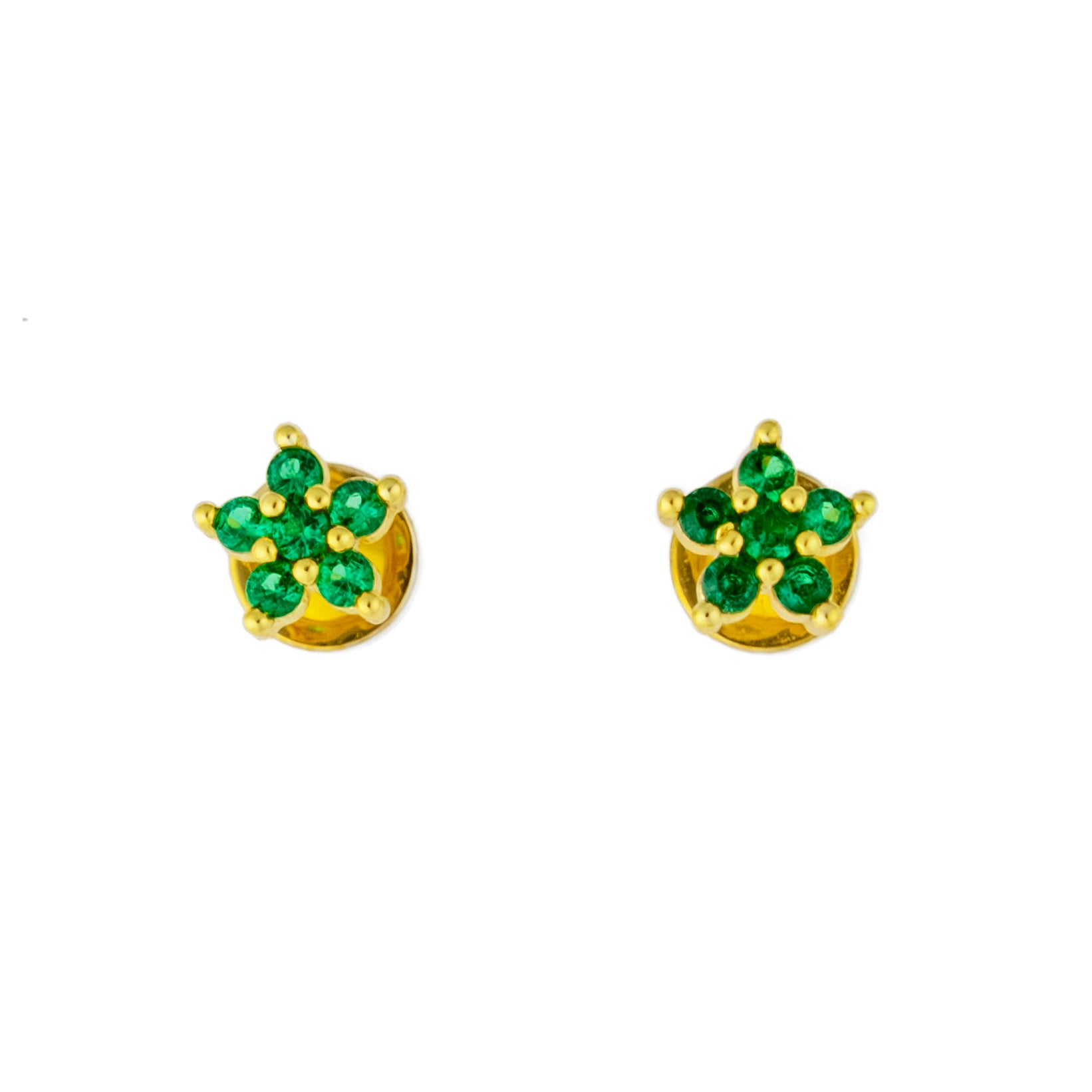Aretes Espiral Verde