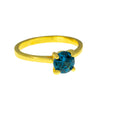 Anillo Solitario Azul