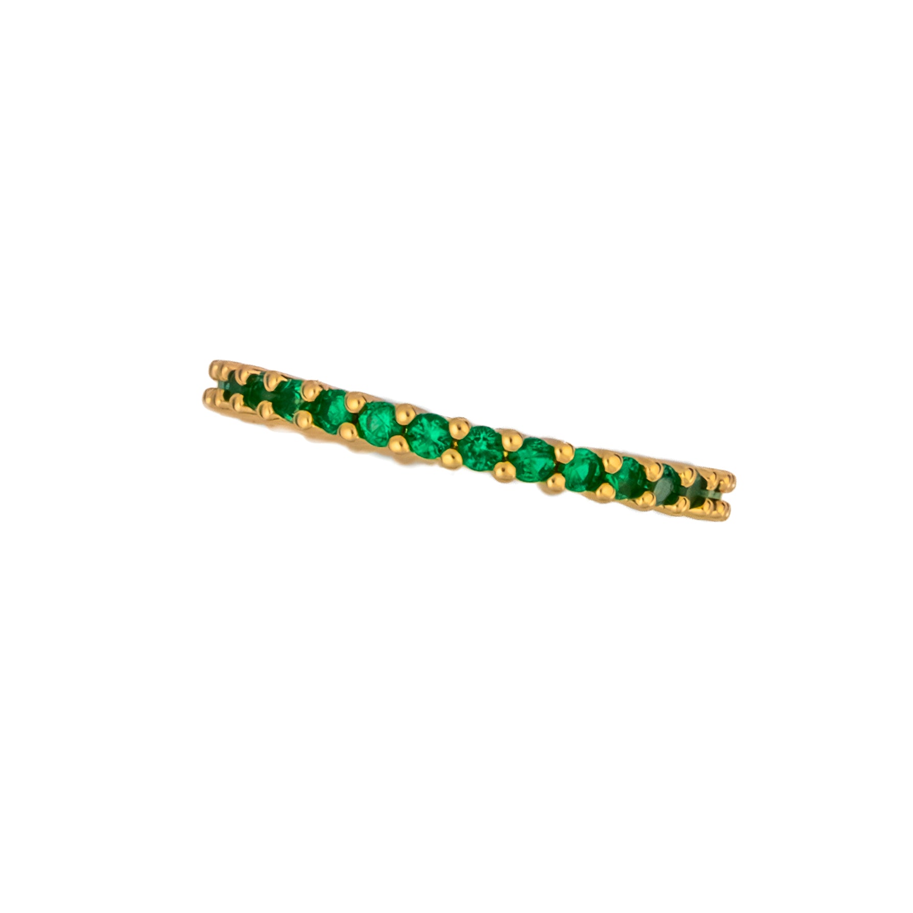 Anillo Geométrico Verde Minimal