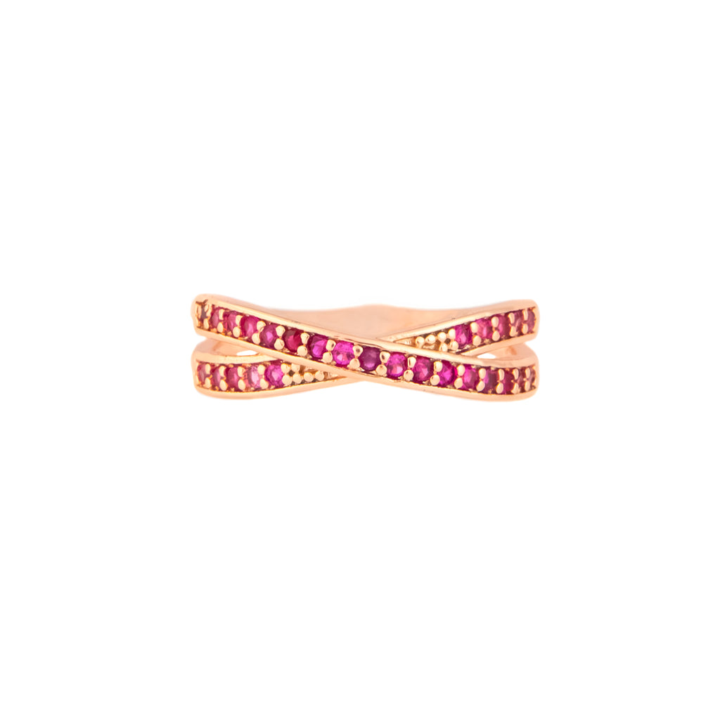 Anillo Cruz Roja Minimal