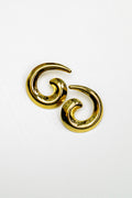 Arracadas Doradas en Forma de Espiral