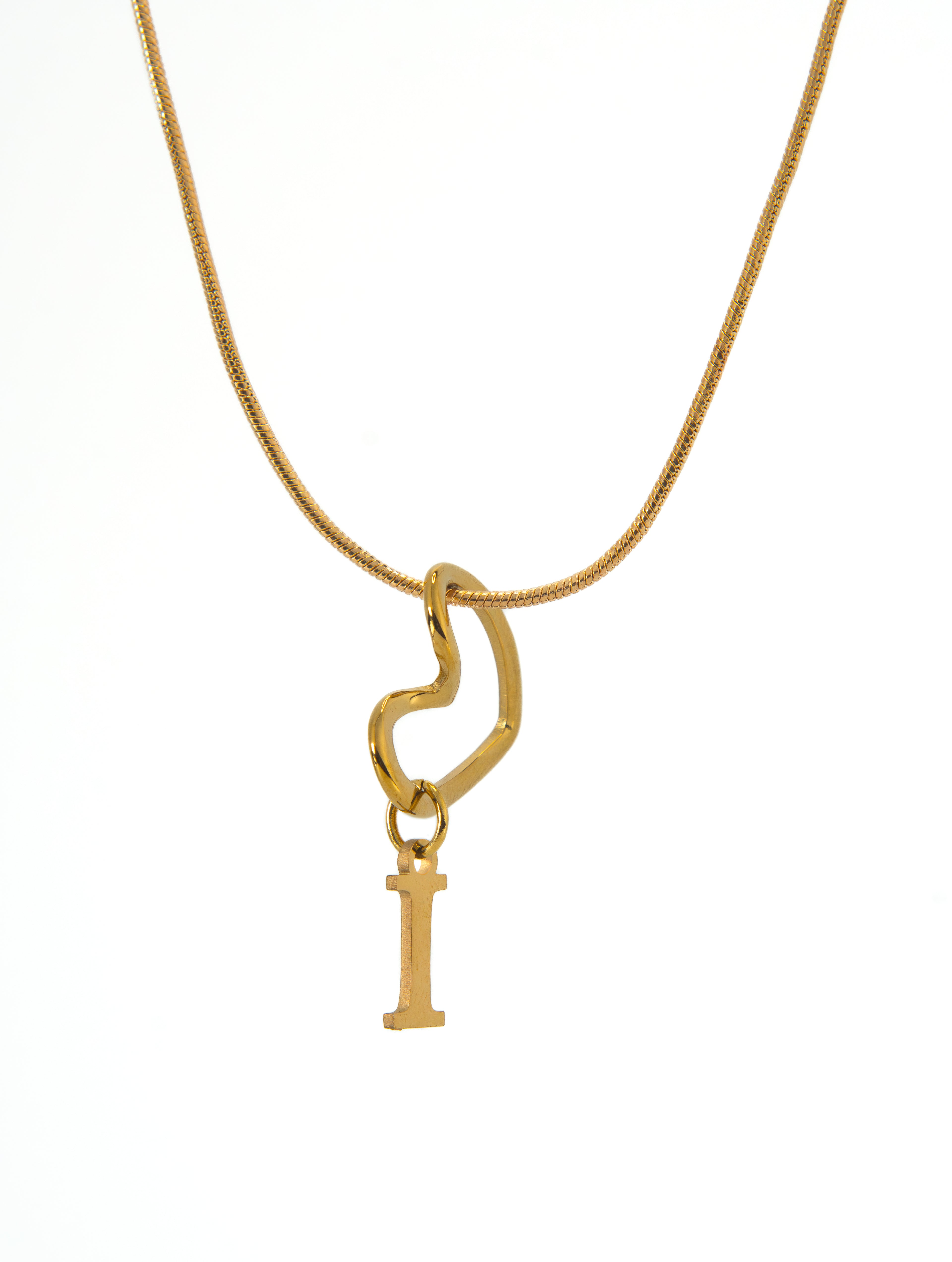 Collar Inicial Corazón Minimalista