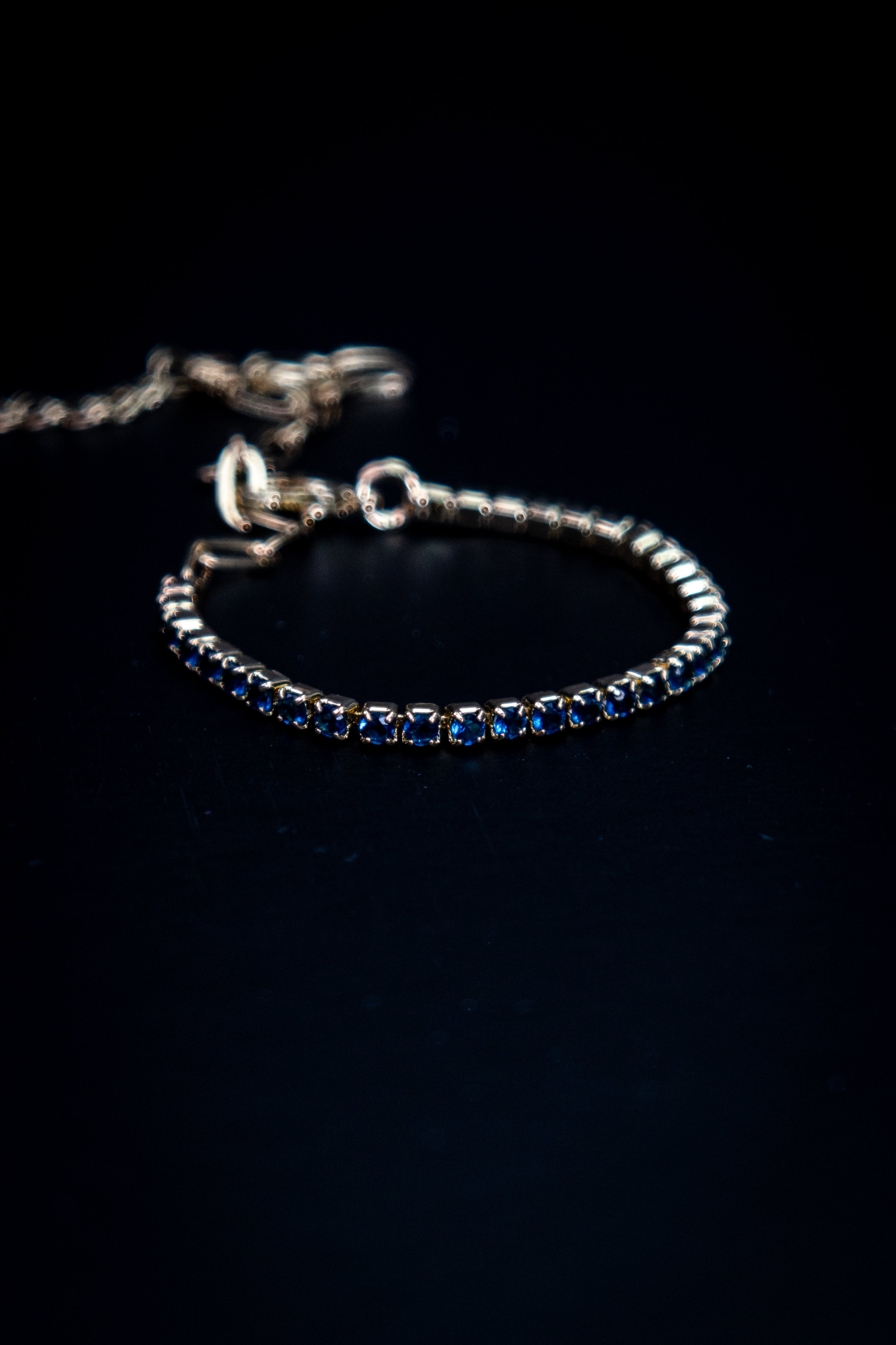Pulsera tenis/clip Azul