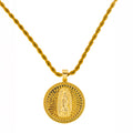 Collar Medalla Virgen Vintage