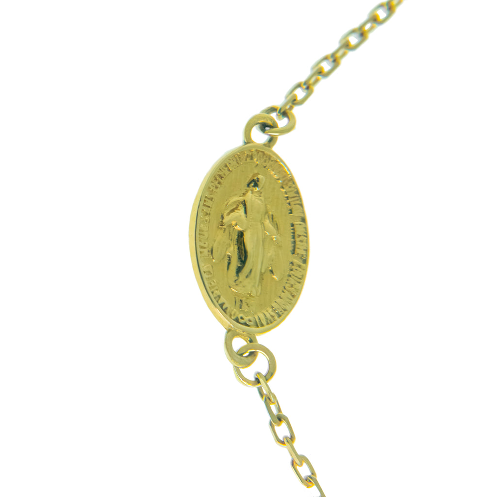 Pulsera Cruz con Virgen