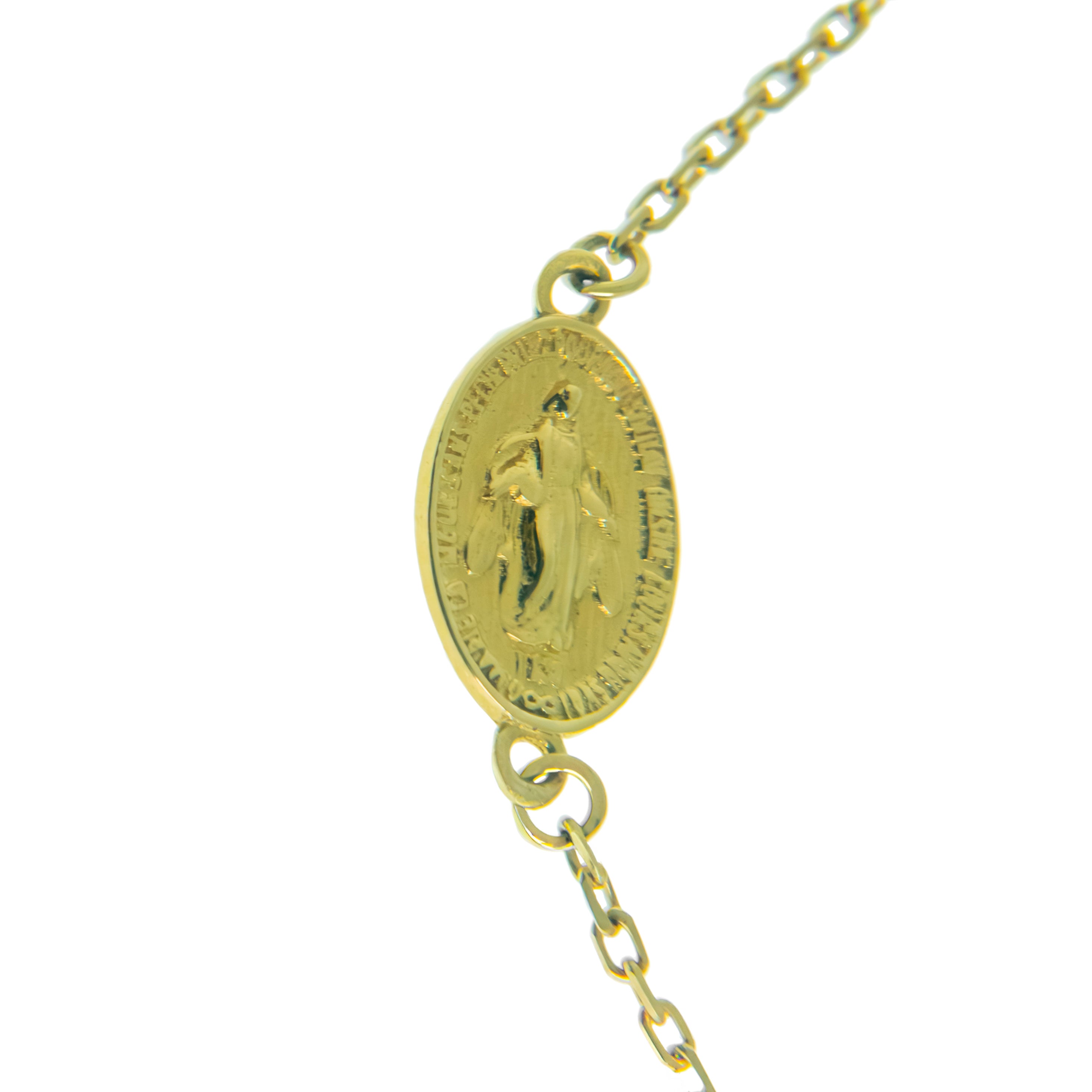 Pulsera Cruz con Virgen