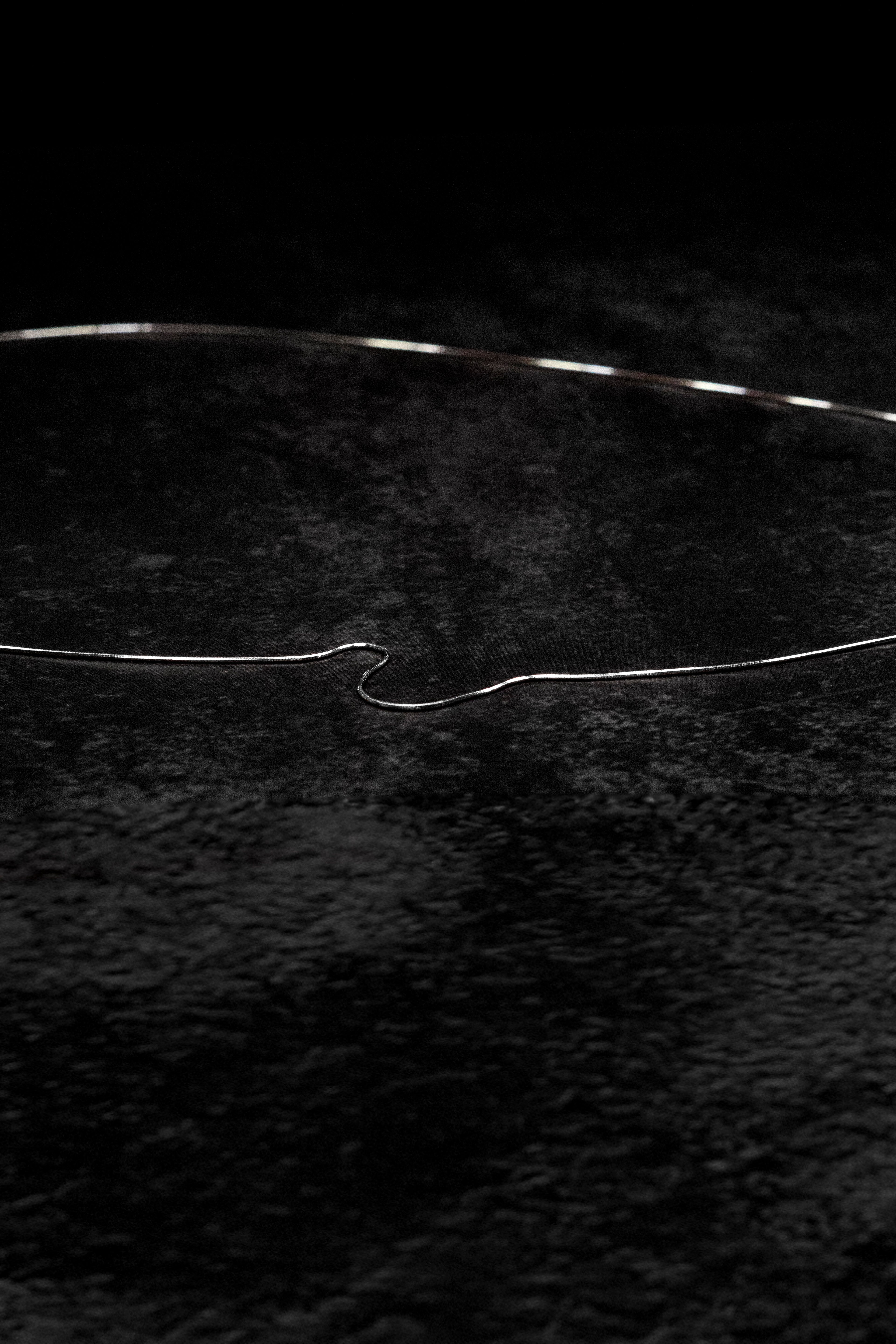 Collar serpiente plata 45cm