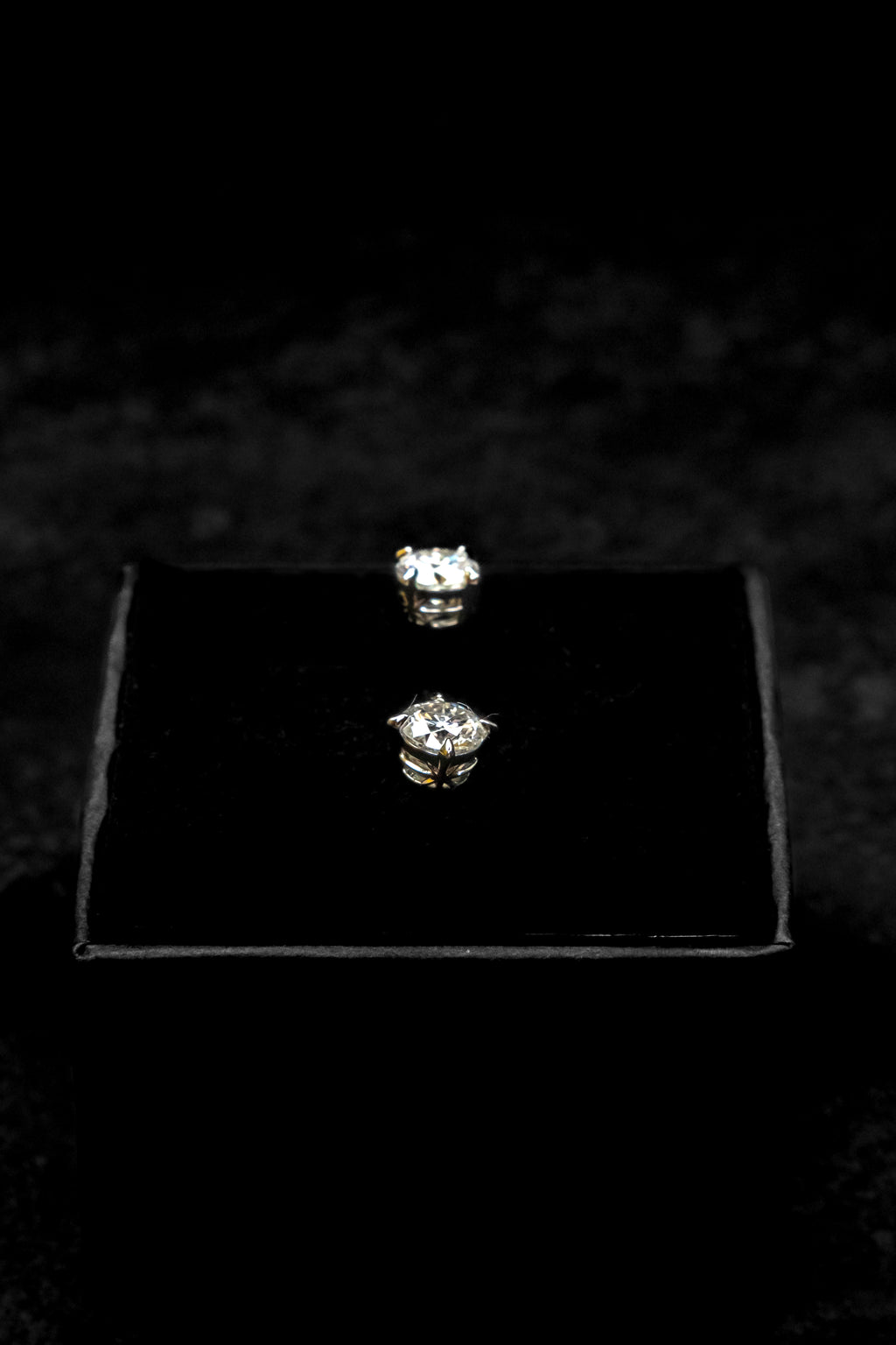 Aretes moissanita 6 mm
