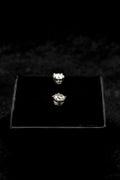 Aretes moissanita 6 mm