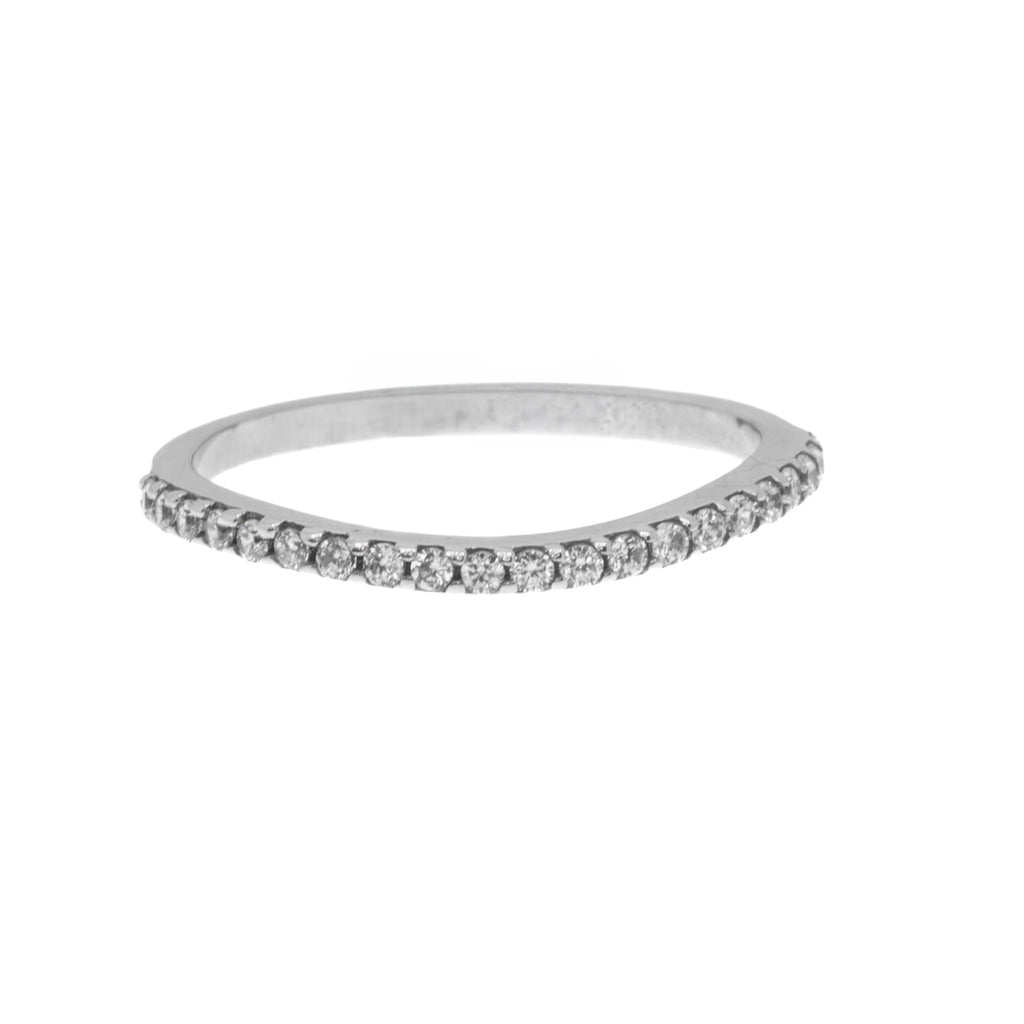 Anillo eternity slim oro blanco