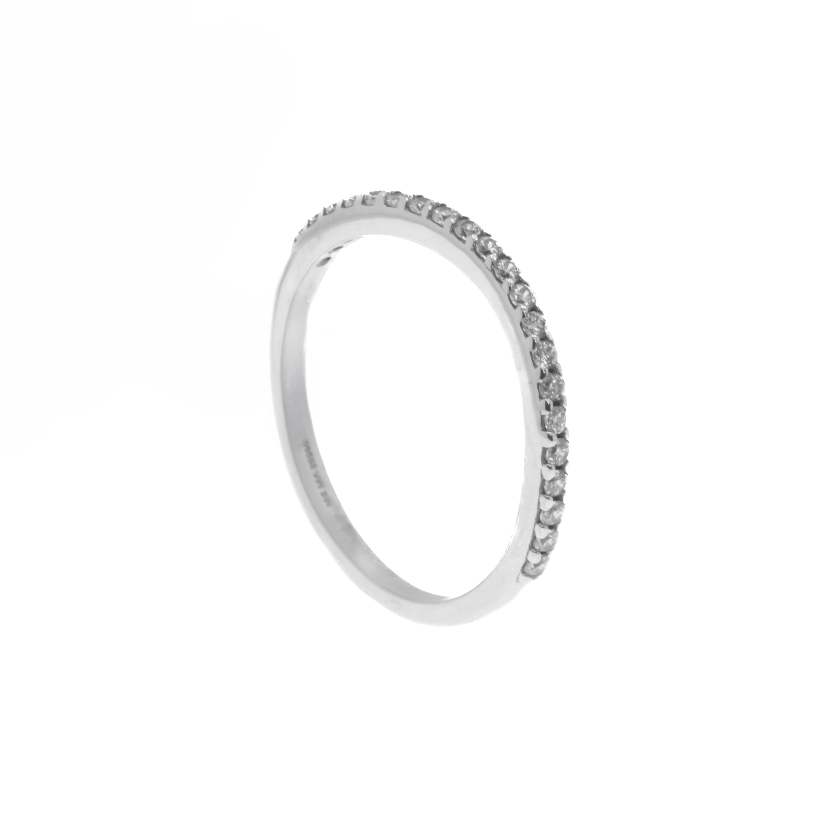Anillo eternity slim oro blanco