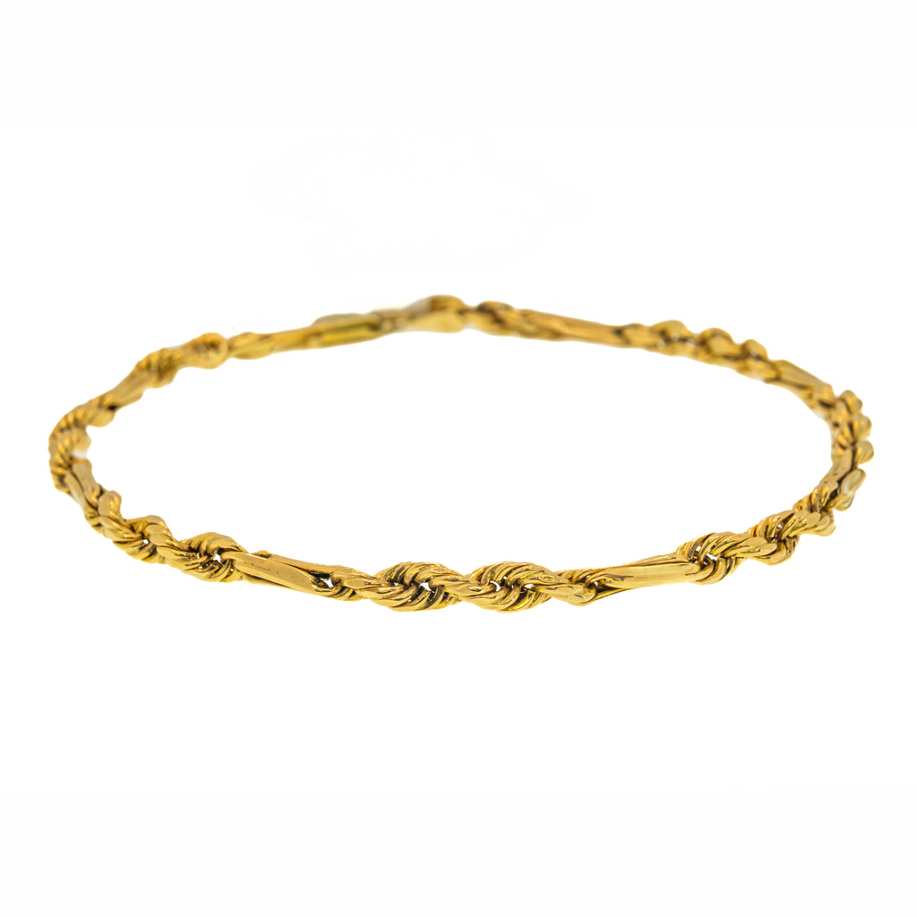 Brazalete Figaro Rope 14k