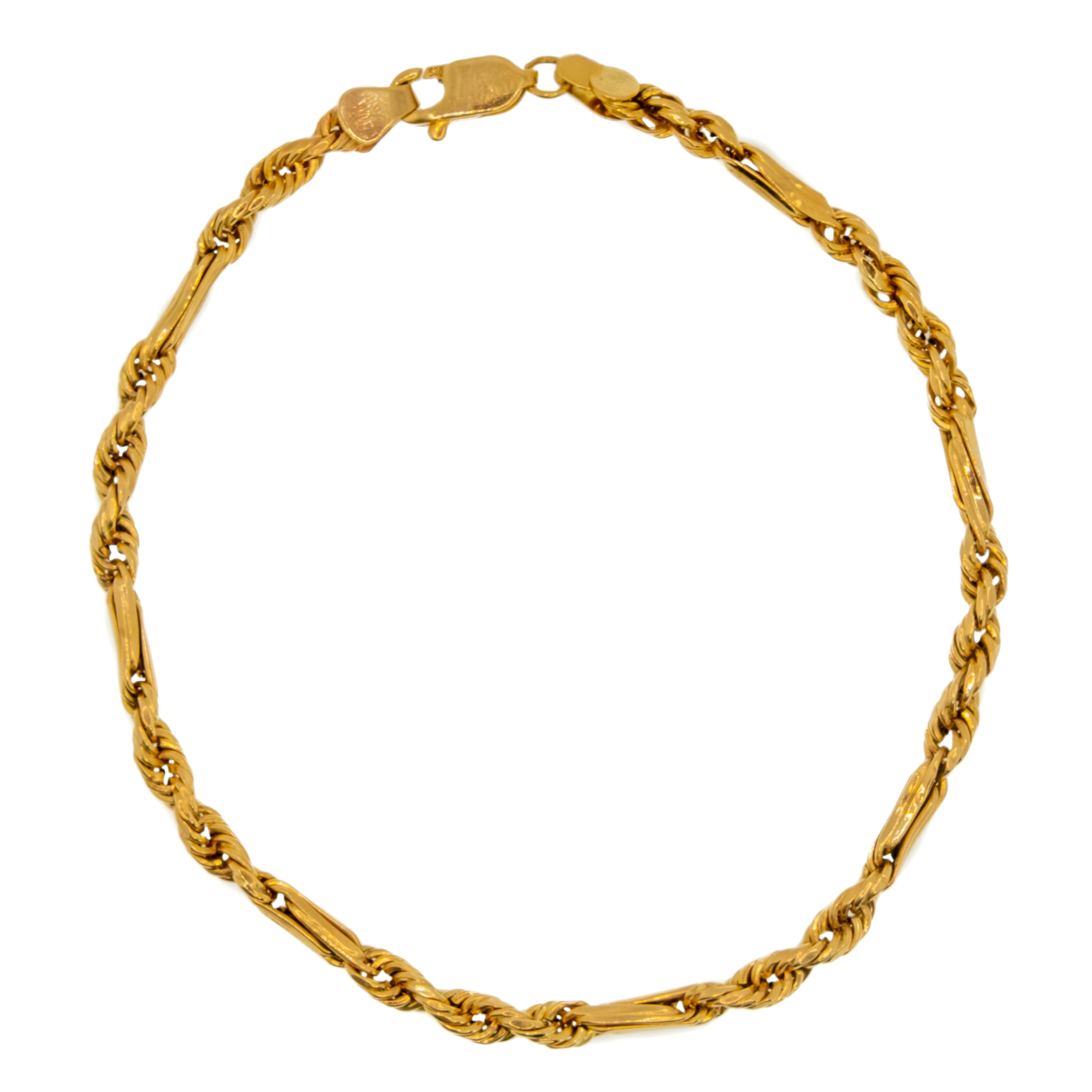 Brazalete Figaro Rope 14k