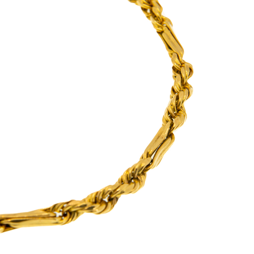 Brazalete Figaro Rope 14k